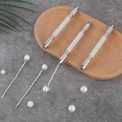 4 Pcs Double-Ended Pin Vise DIY Hand Drill Pin Vise Wire Twisting Tools for Jewelry Making Mini Pin Vise for Winding Copper Wire Jewelry Making Tools