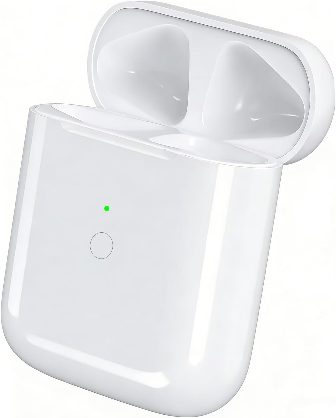 Replacement Charging Case for AirPods 1st/ 2nd Generation, Wireless Charger Case for Air Pod 1/2 Gen, Support Bluetooth Pairing Sync Button, No Earbuds (L-Port)