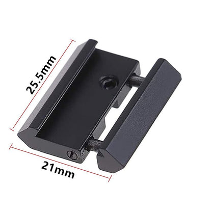 CAJOAUIS 2pcs 11mm Dovetail to 20mm Picatinny Weaver Low Profile Snap-in Rail Adaptor for Rifle Scope