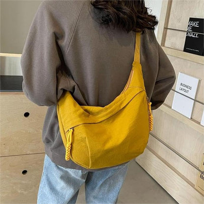 Nylon Crescent Crossbody Bag for Women Shoulder Tote Handbag Casual Sling Bag Dumpling Purse Bag for Outdoor Travel