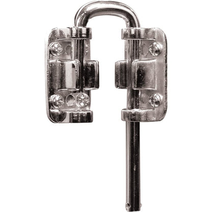 Prime-Line Products U 9846 Sliding Door Loop Lock, 1-1/8 in., Hardened Steel Bar w/Diecast Base, Nickel Plated