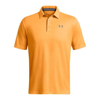 Under Armour Men's Tech Golf Polo, (803) Nova Orange / / Pitch Gray, Large Tall