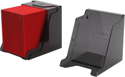 Gamegenic Bastion XL Deck Box - Secure Storage for 100+ Double-Sleeved Trading Cards | Compact Black Design