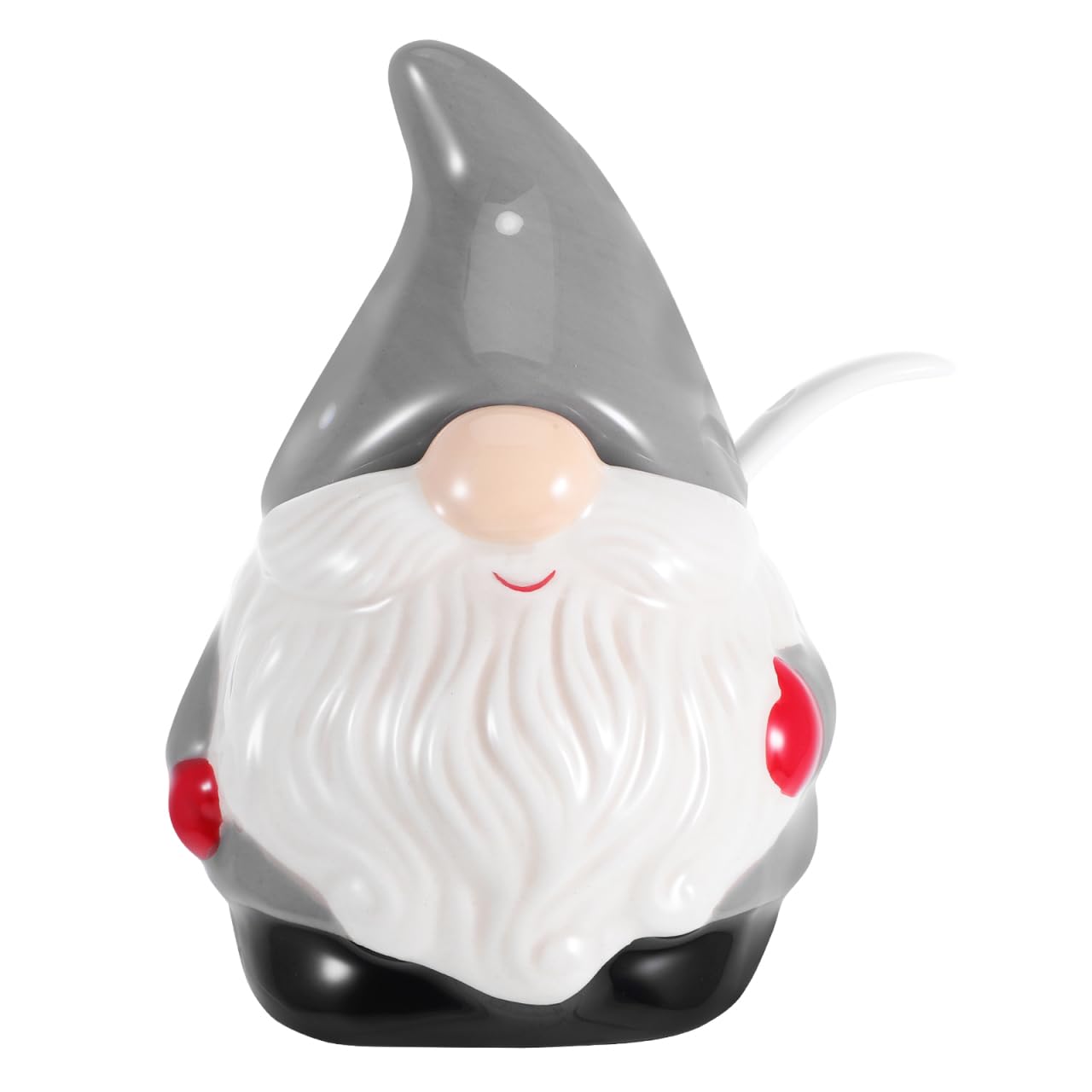Healeved Gnome Cookie Jar Ceramic Christmas Candy Jar Christmas Cookie Tin with Lids Holiday Santa Tea Boxwith Lid Centerpieces Condiment Spice Holder