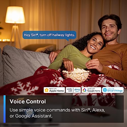 TP-Link Tapo Matter Smart Light Switch: Voice Control w/Siri, Alexa & Google Home | UL Certified | Timer & Schedule | Easy Guided Install | Neutral Wire Required | Single Pole | Tapo S505(2-Pack)