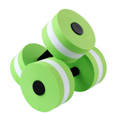 VEAREAR 2Pc Water Dumbells Water Aerobic Exercise Foam Dumbbell Pool Resistance Aquatic Dumbbell EVA Yoga Barbell Exercise Fitness Equipment Exercises Equipment for Weight Loss