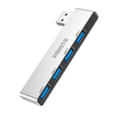 Fidioto USB Hub, 4-Port USB Splitter(1 * 3.0 Hub, 3 * 2.0 Hub) USB Splitter USB Expander for Laptop,Windows PC,Mac,Printer,Flash Drive,Mobile HDD, Notebook PC