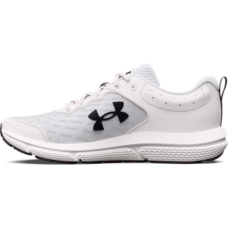 Under Armour Men's Charged Assert 10 Shoes, (102) White/Black/Black, 11 X-Wide