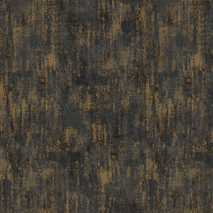GaliGali Peel and Stick Wallpaper,Vintage Metal Self-Adhesive Wall Paper, Industrial Metal Concrete Gold Black Modern Stick Removable Wallpaper Contact Paper 17.3"x118", No.A07019J-3
