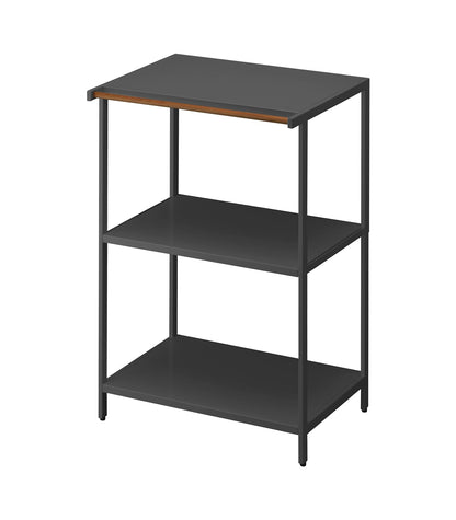 Yamazaki Home Kitchen Appliance 3 tier Storage Rack-Standing Organizer Shelves, One Size, Black