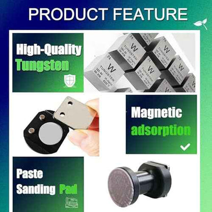 2-in-one Denibbing Blade File Tool & Tungsten Scraper For Removing Paint Spray, Paint Runs, Sagging Stains Compatible with festool 497525