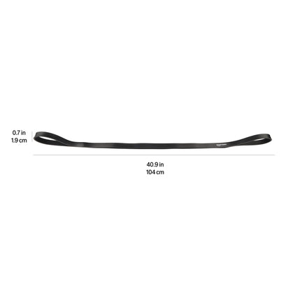 Amazon Basics Resistance Pull-Up Bands for Exercise, Workout, Stretching and Muscle Training, 3/4 Inches, 30 to 60 Pounds, Black