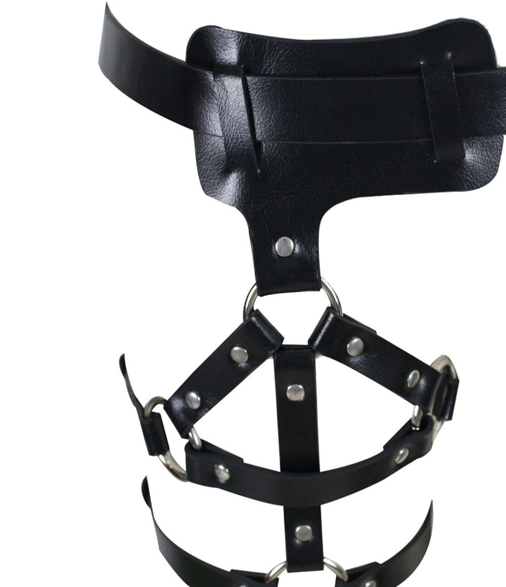 Leather Leg Harness Punk Black Garters Belts Rave Club Party Thigh Holster Leg Chain Body Jewelry for Women