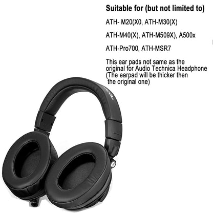 Angled Ear Pads Cushion for Brainwavz HM5, Turtle Beach Force X11, HD280 pro, Monoprice 8323, HifiMan, AKG, Sony, M50X M40X ATH M Series and More Large Headphone Replacement Earpad