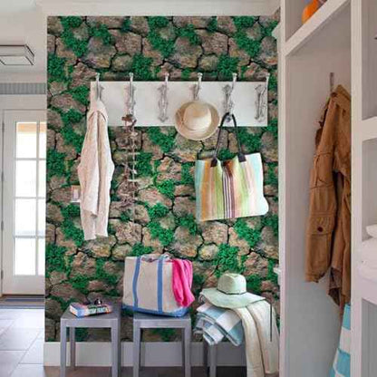 Yancorp 10ft Brick Contact Paper Peel and Stick Wallpaper Self-Adhesive Stone Contact Paper Fireplace Kitchen Backsplash Covers