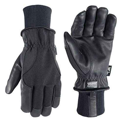 Wells Lamont Men's HydraHyde Black Leather Palm Winter Work Gloves, Extra Large 1206XLK