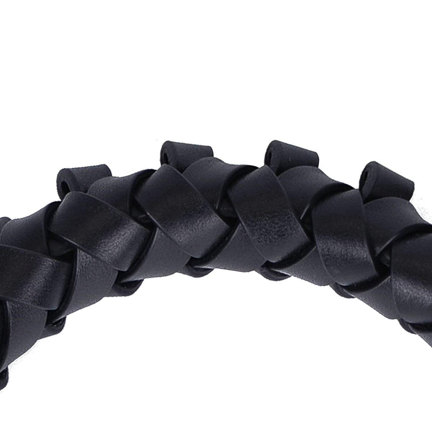 Genuine Vachetta Leather Braided Handle Compatible for Beaubourg Hobo Top Handle Neonoe Strap (12.2" L, Black)