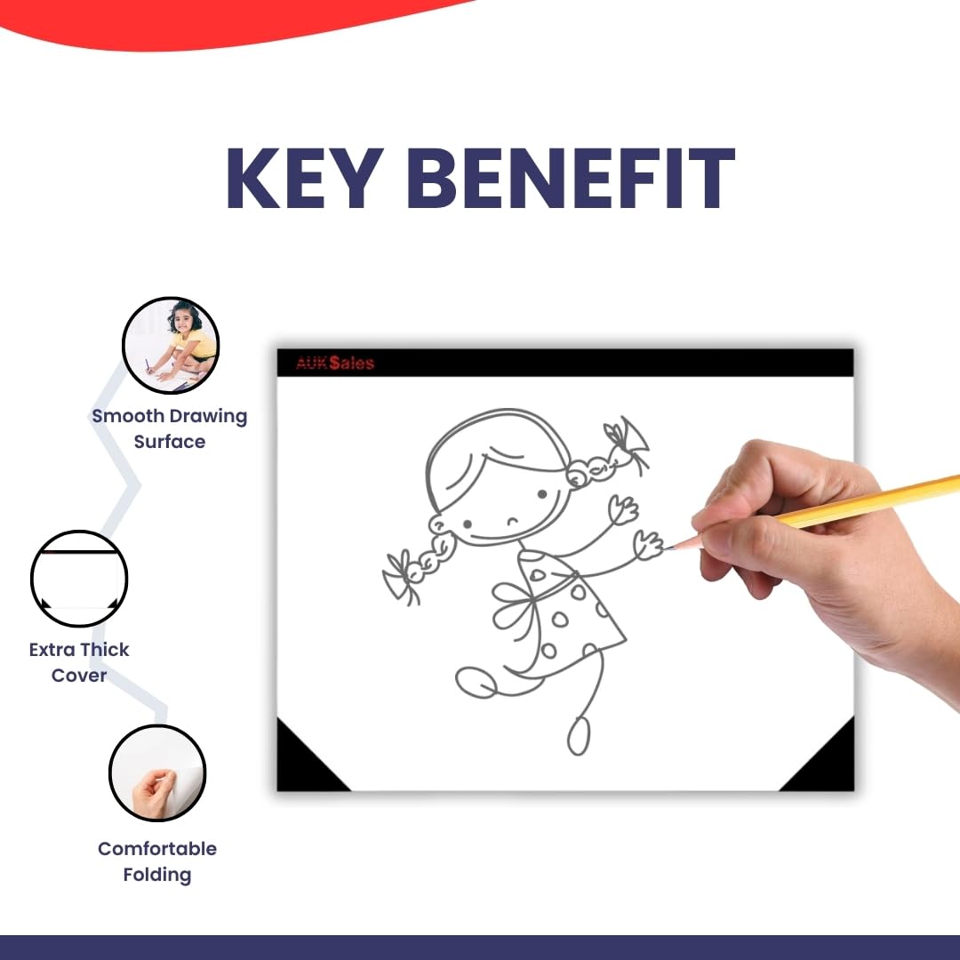 Desk Blotter Doodle Pad with 25 Perforated Sheets,2 Packs, 80 GSM Paper, Writing Pads for Office or Home Use