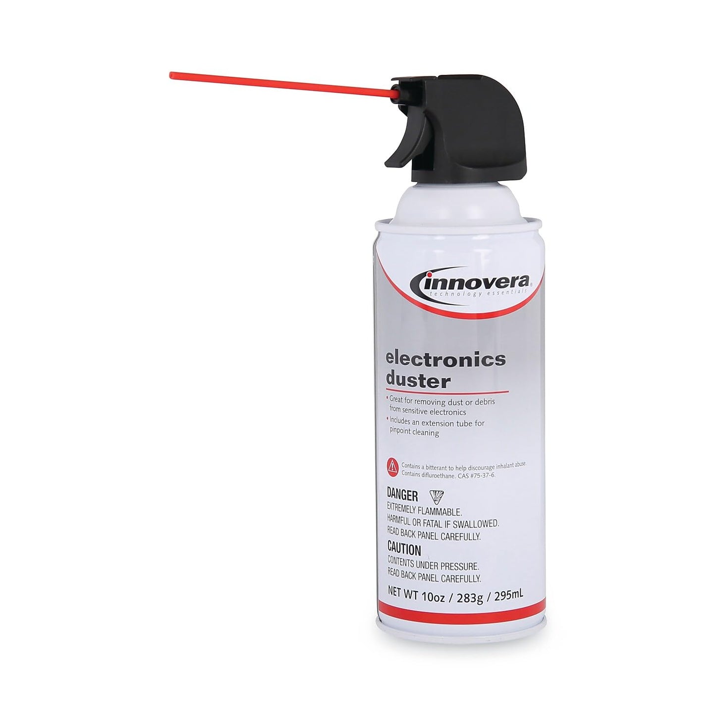 Innovera Compressed Air Duster Cleaner, 10 Oz Can, 4/Pack