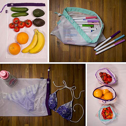 Lotus Produce Bags Reusable produce bags Eco-Friendly Mesh Produce Bags For Groceries