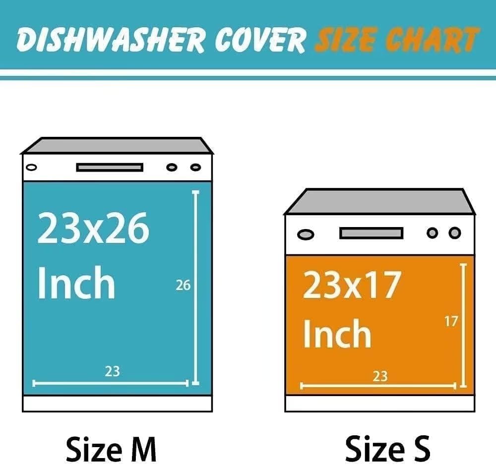 Imitation Stainless Steel Design Tree Painting Dishwasher Magnetic Cover Sticker Refrigerator Door Panel Fridge Appliance Magnet Decal Sheet Kitchen Decor 23x26 inch