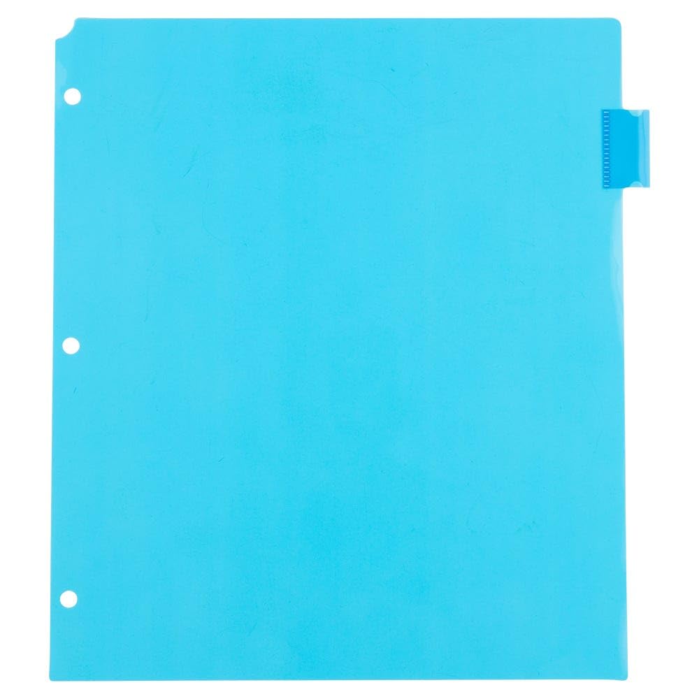 JAM PAPER Plastic Index Tab Dividers - 8-Tab - 9 3/4 x 11 1/2 - Multicolor - 2 Sets of 8 Tabs/Pack