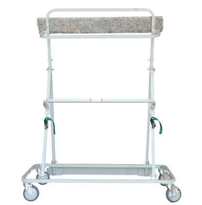 Collapsible Window & Door Warehouse Dolly – Heavy-Duty Glass, Panel & Door Transport Cart, Foldable Space-Saving Frame with Smooth-Rolling Wheels for Professional Use (Grey)