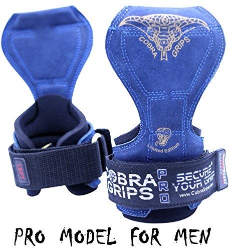Cobra Grips PRO Weight Lifting Gloves Heavy Duty Straps Alternative Power Lifting Hooks for Deadlifts Adjustable Neoprene Padded Wrist Support Bodybuilding