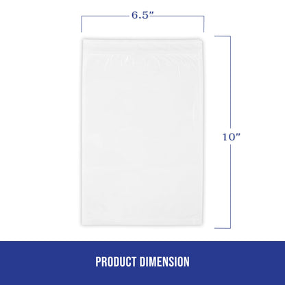 MT Products Blank Envelope Shipping Label Sleeves - 6.5" x 10" Packing Slip Pouches for Shipment/Return - Pack of 100