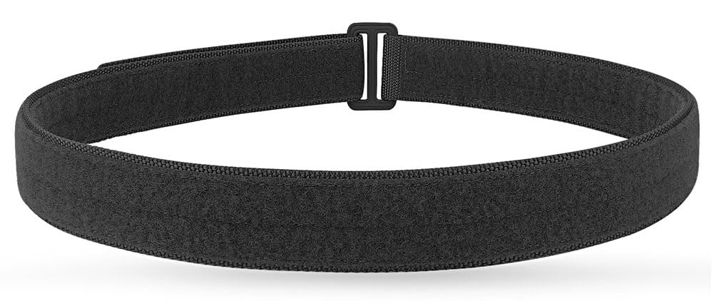 KRYDEX Tactical EDC Under Belt Loop Inner Belt 1.5" Duty Concealed Carry Base Belt (BK, L)