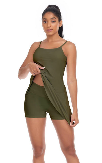 Womens Tennis Dress, with Adjustable Straps & Built-in Bra Athletic Golf Dresses for Women Workout Exercise