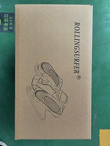 Rollingsurfer Under Desk Elliptical Machine, Adjustable Speeds Electric Trainer with Remote, Portable Seated Pedal Leg Exerciser for Teens Seniors and Adults