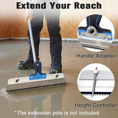 Self-Leveling Cement & Epoxy Floor Tool Kit ? Rake, 9¡± Spike Rollers, 4¡± Paint Roller, Spiked Shoes, Extension Pole, Gloves & Accessories