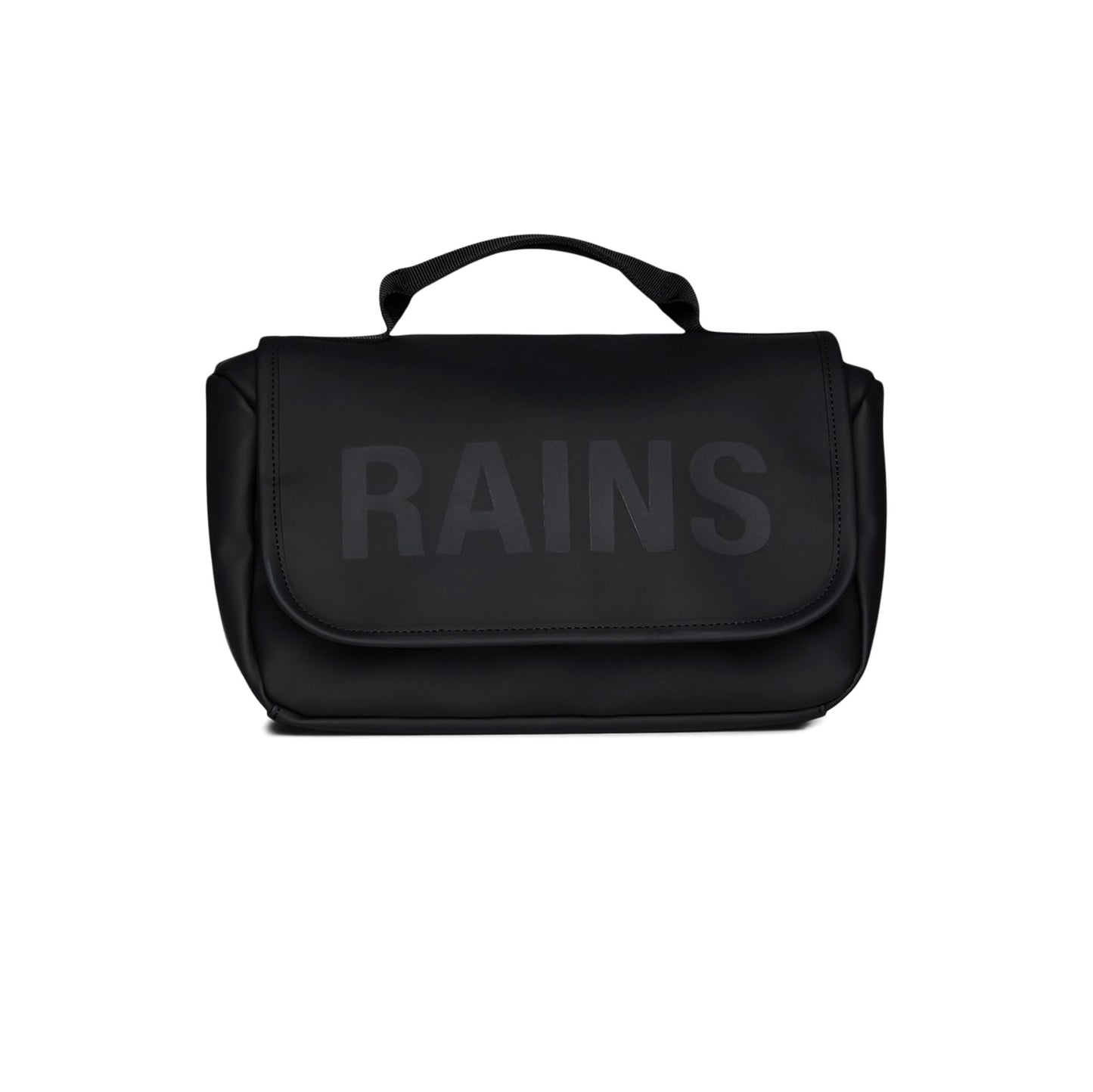 RAINS Texel Wash Bag – Black Waterproof Toiletry Travel Organizer for Men and Women - Wash Bag with Zip Closure and Multiple Compartments – 2 Year Warranty