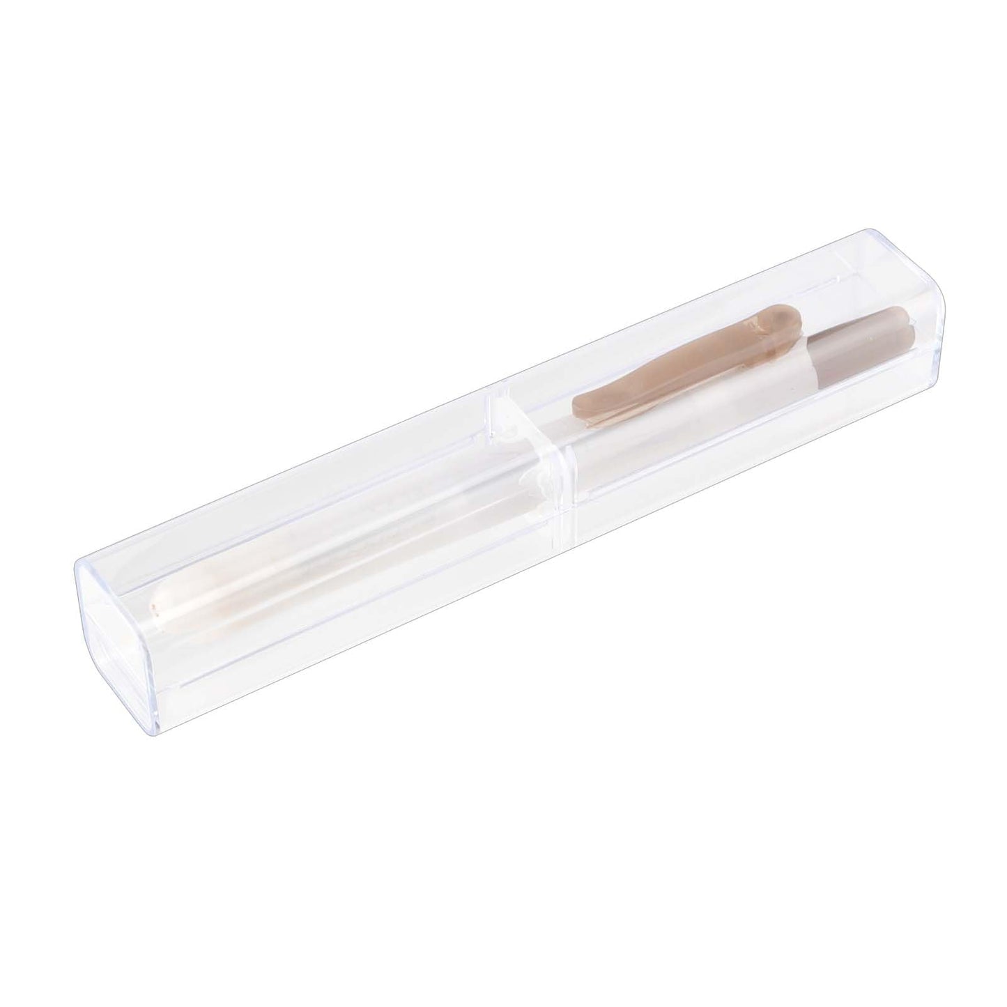KOHAND 50 Pcs Acrylic Pen Boxes, Single Clear Plastic Pen Case Container, Empty Transparent Ballpoint Pen Gift Display Storage Boxes for School Office Business Supply