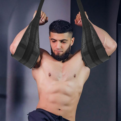 Hanging Ab Straps for Pull Up Bar, Abdominal Muscle Building Padded Arm Support Slings, Ab Sling Straps for Training Knee and Leg Raises, Ab Workout Equipment