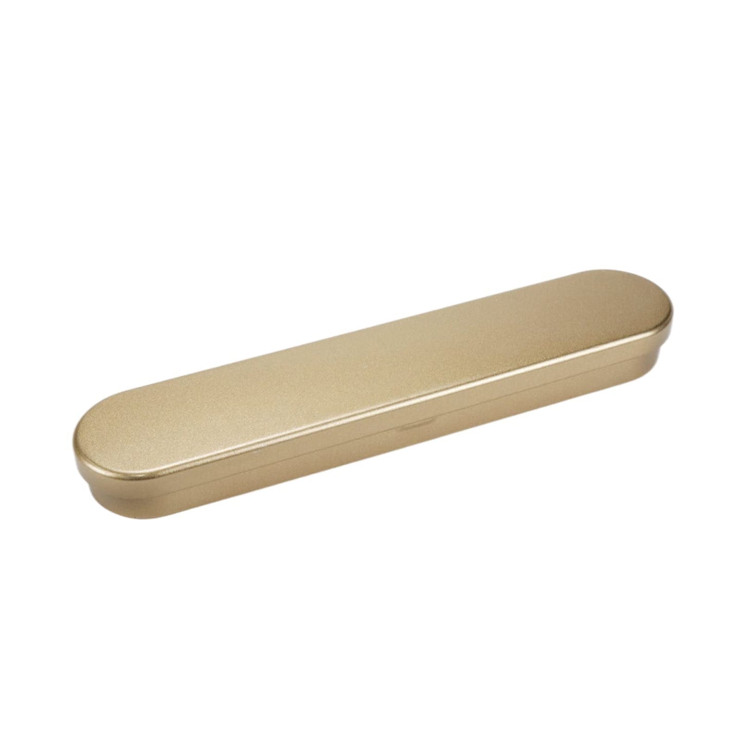 LC LICTOP Pencil Boxes10 Pcs, 7 Inch Length Gold Tone Iron Cases with Sponge Pad for Pens, Ballpoint Pen Storage Box with Empty Bulk Case Collection Set