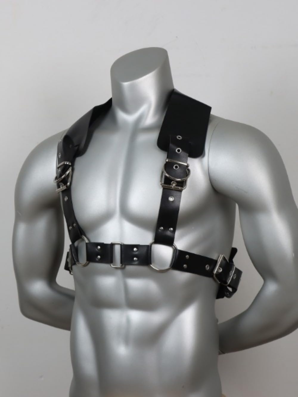 Men's Body Chest Harness Belt Strap with Waistband Adjustable PU Leather Gothic Punk Bondage Belt BDSM SM Cosplay Costume Bar Nightclub Fetish Clubwear Party Club Masquerade