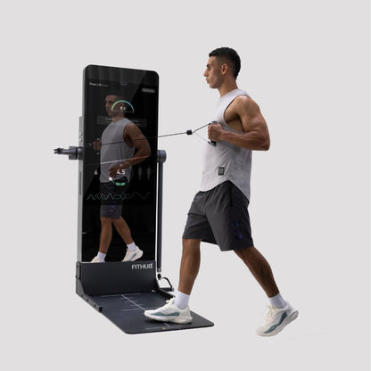 IMBODY Fitness Mirror, Wall-Mounted, Smart Fitness Mirror, 72-inch, Home Gym, Rectangular, 23.8-inch LED Touchscreen, 43-inch LED Touchscreen