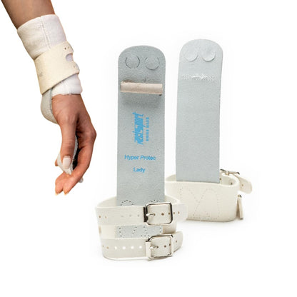 Reisport Protec Uneven Bar Gymnastics Grips for Women - Triple Strength Leather Hand Grips for Gymnastics Bars - Gymnastics Equipment & Accessories for Advanced Gymnasts