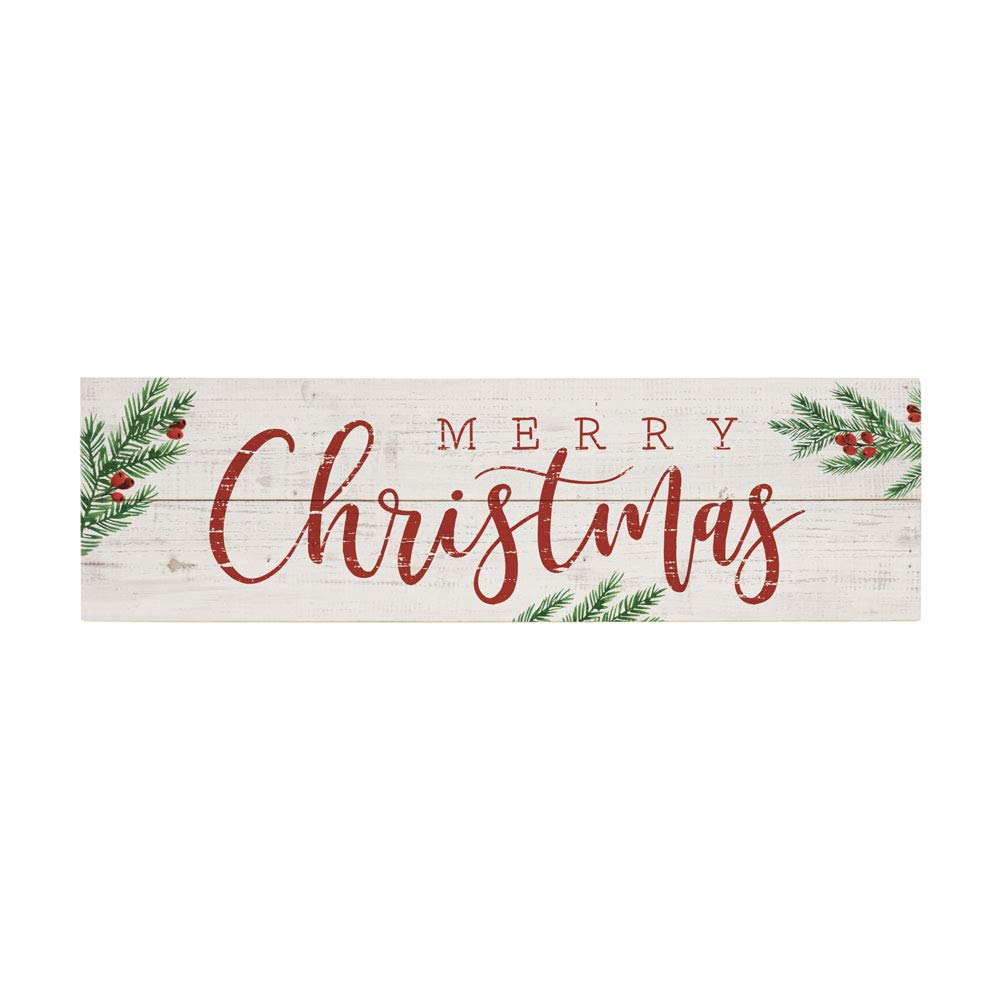 Simply Said, INC Vintage Pallet Boards- Merry Christmas, 7"x24" Rustic Wood Sign VPB1111