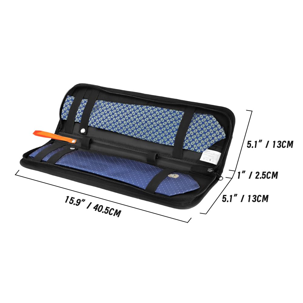 Travel Tie Case - Men's Necktie Gift Box, Rectangle Shape, Anti-Wrinkle Storage for Business, Bow Tie Packaging