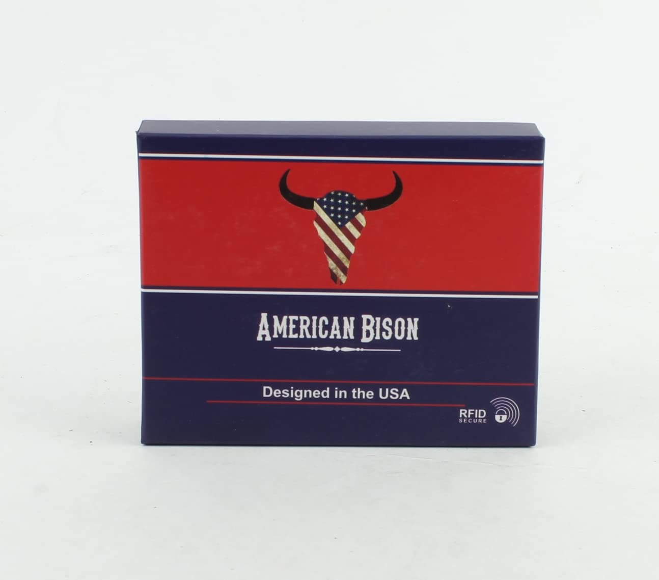 American Bison Trifold Classic Wallet for Men – RFID Blocking Cowhide Leather Wallet (Tan)