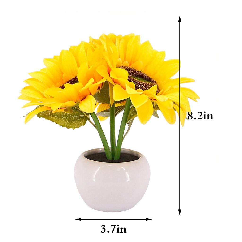 Naimo Sunflower Night Light Rechargeable LED Night Lamp Flower Table Lamp for Bedroom Living Room Birthday Party Desktop Home Decor