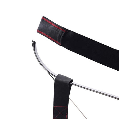 SOPOGER Archery Stringer Recurve Bow Stringer Tool, Longbow Stringer Tool to Install Bow String Easily Archery Bow Stringer for Recurve Bow Accessories (Black)