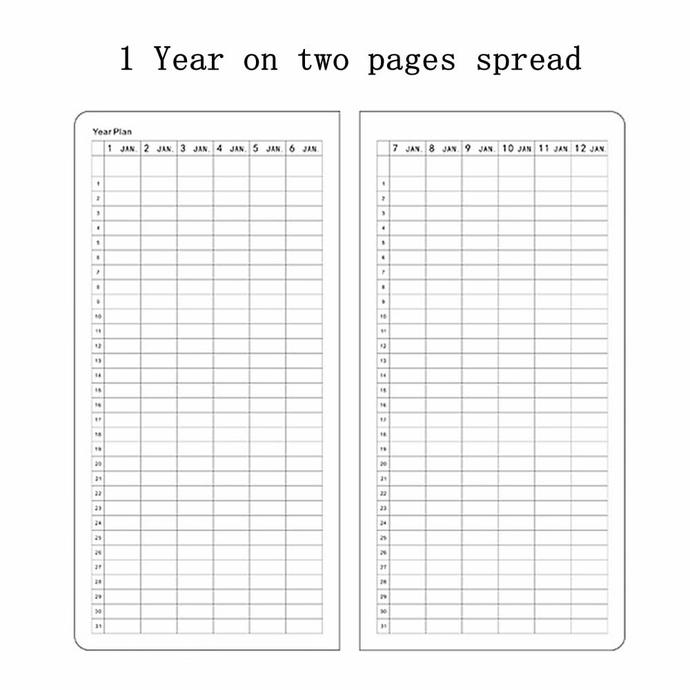 Undated Weekly Planner Notebook Pocket Organizer Appointment Book Journal Notebook A6 Week Plan Notepad (Sky blue with cover)