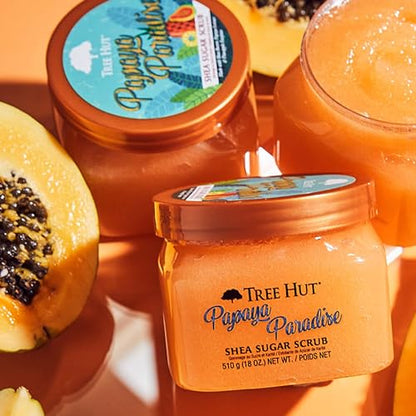 Tree Hut Coco Colada Shea Sugar Scrub, 18 oz, Ultra Hydrating and Exfoliating Scrub for Nourishing Essential Body Care