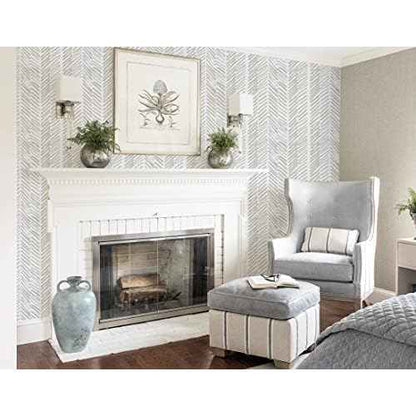 Guvana Striped Peel and Stick Wallpaper Beige White Wallpaper Striped Contact Paper 118" £ø17.7 Neutral Self Adhesive Removable Line Contact Paper for Bathroom Livingroom Covering