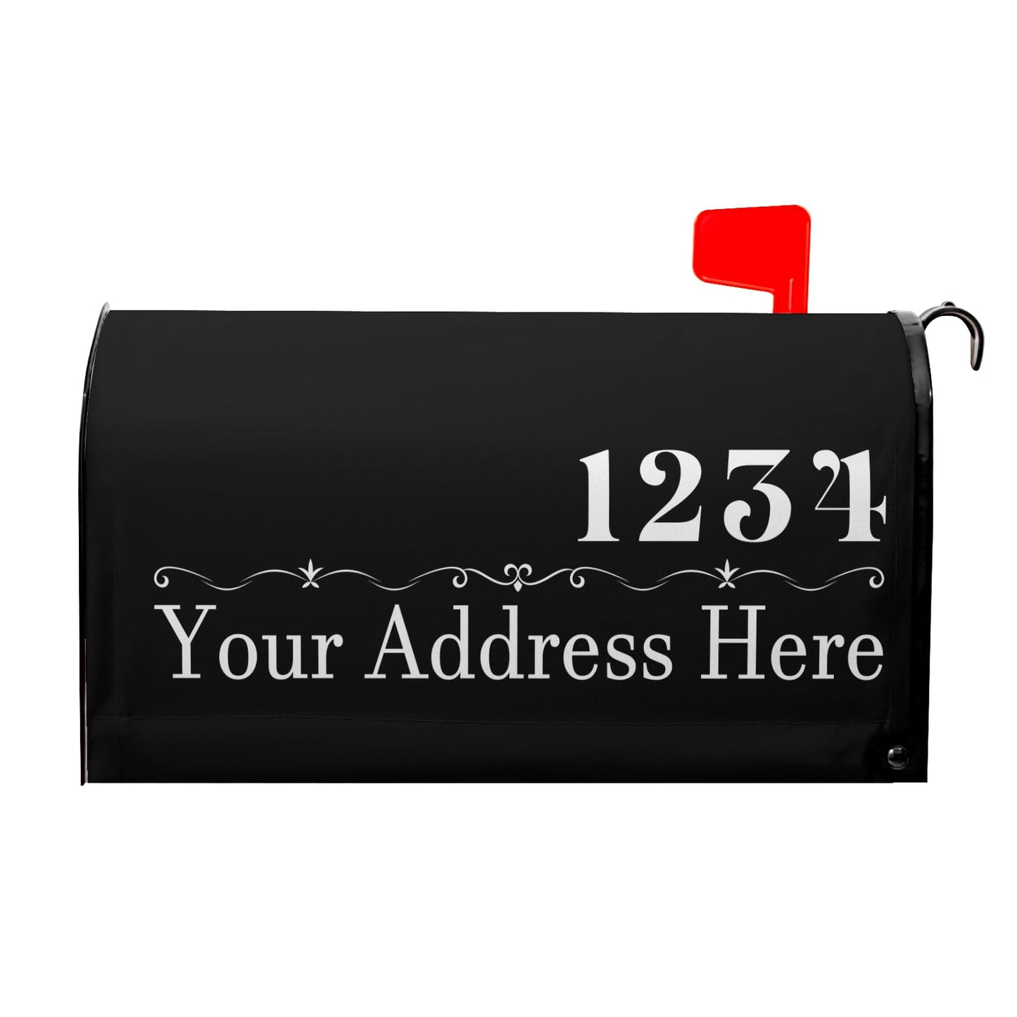 Harooni Personalized Custom Mailbox Covers Magnetic Standard Size 25.5x21 Inch Custom Numbers Street Mailbox Wraps Customized House Address Numbers Post Letter Box Cover for Home Gadern Decor