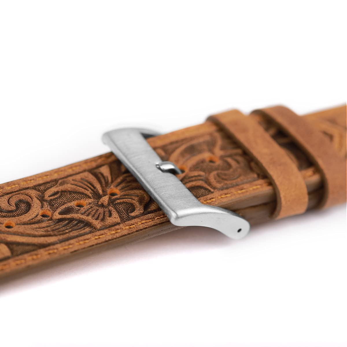 Falandi for Apple Watch Band Leather 42mm 41mm 40mm, Western Retro Leather Classical Replacement Smart Watch Band for iWatch Men Women Series 10 9 8 7 SE 6 5 (Retro Brown, 42/41/40mm)